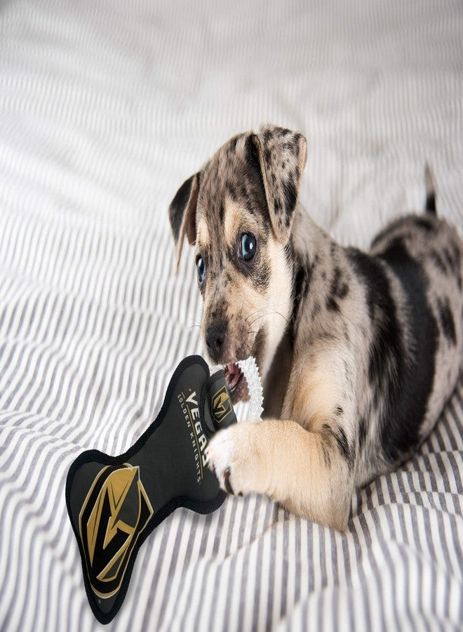 Pets First NHL LAS Vegas Golden Knights Dental Dog TUG Toy with Squeaker. Tough PET Toy for Healthy Fun, Teething & Cleaning Pet's Teeth & Gum., one Size (LVK-3310) - Image 3
